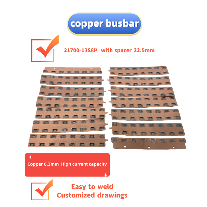 Bus Bar Copper - قضبان نحاسية 21700-13S8P لبطاريات الليثيوم للدراجات