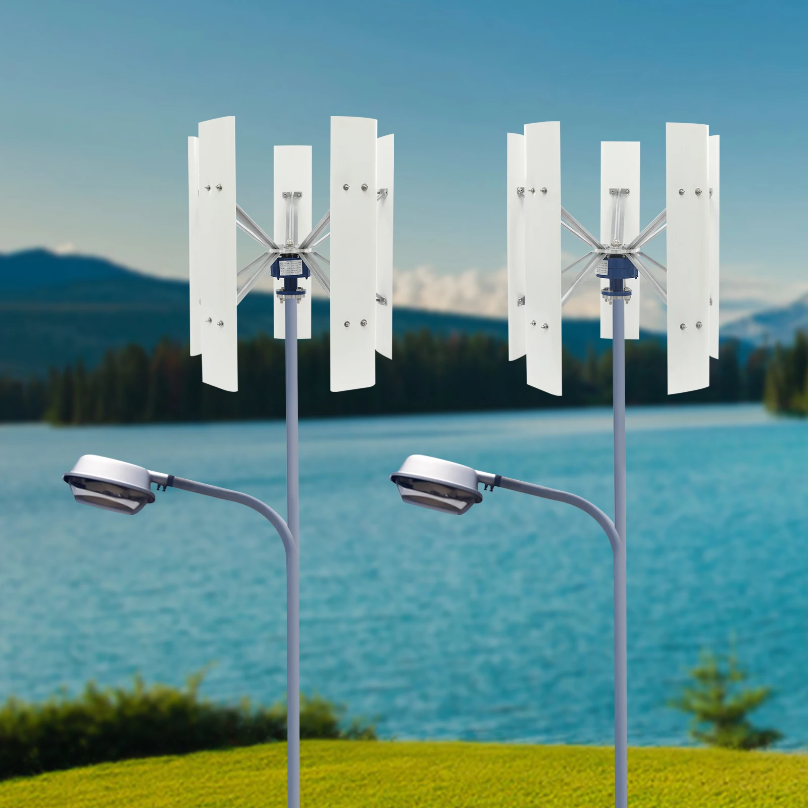 مولد طاقة رياح 12 فولت/24 فولت - مراجعة Mini Wind Turbine Vertical وسعره
